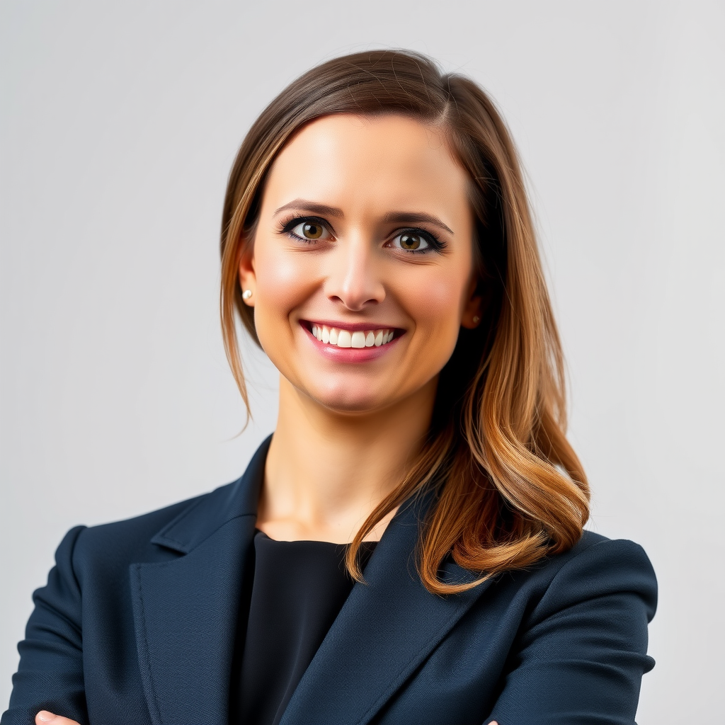 Professional headshot of Sarah Mitchell, Senior Investment Strategist at InvestEngine, wearing business attire with a confident smile, against a neutral background